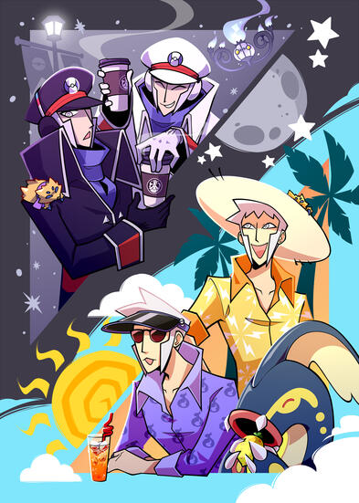 Full Steam Ahead (Zine) - Page Illustration